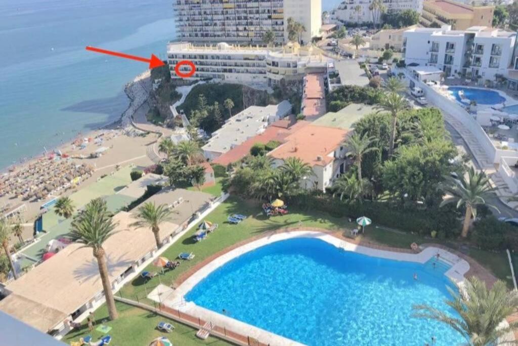 Amazing Frontline Sea Views Studio Apartment Castillo Del Vigia Torremolinos Buitenkant foto